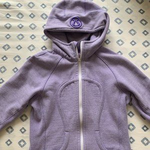 Lululemon Scuba Striped ZipperJacket Sz 4 Purple